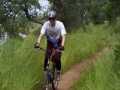 Tall John riding