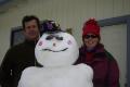 Benita and Bill with Snowman